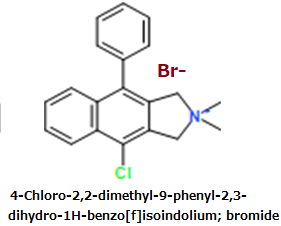 CAS#4-Chloro-2,2-dimethyl-9-phenyl-2,3-dihydro-1H-benzo[f]isoindolium; bromide